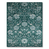 Emerald Floral Vintage Emerald Green Floral Vintage Area Rug