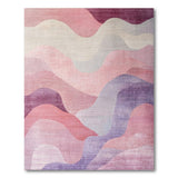 Blush Wave Abstract Area Rug