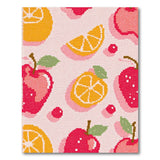 Cheerful Fruit Pattern Area Rug - Apples, Oranges Berries