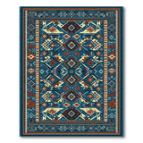Teal Heritage Tribal Geometric Heritage Tribal Area Rug
