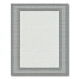 Distressed Grey Frame Area Rug