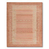 Orange Southwestern Terracotta Southwestern Geometric Area Rug