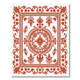 Ornate Red Ornate Red Floral Medallion Area Rug
