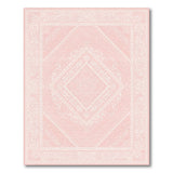 Blush Pink Floral Vintage No. 22 Area Rug