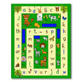 Kids ABC Alphabet Animals Learning Rug