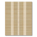 Beige Striped Woven Coastal Area Rug