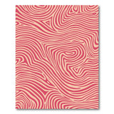 Abstract Area Pink Wavy Abstract Area Rug