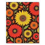 Vibrant Sunflower Autumn Floral Area Rug