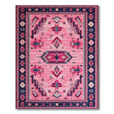 Vibrant Pink Southwestern Geometric Southwestern Area Rug
