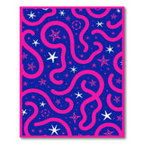 Starry Swirls on Navy Area Rug