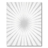 Grey Starburst Radial Area Rug
