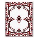 Ornate Red Persian Border Red Area Rug