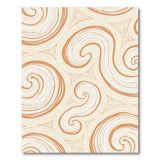 Swirling Abstract Beige Area Rug