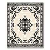 Traditional Persian Elegant Beige Persian Medallion Area Rug