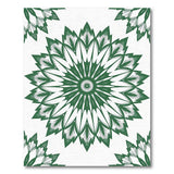 Green Leaf Mandala Area Rug