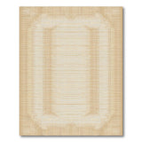 Beige Geometric Framed Area Rug