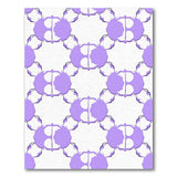 Modern Purple Hexagon Geometric Area Rug