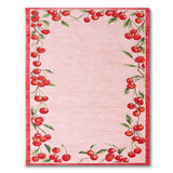 Cherry Border Pink Area Rug