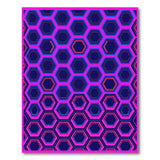 Vibrant Hexagon Mosaic Geometric Rug
