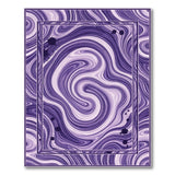 Abstract Area Purple Swirl Vortex Area Rug