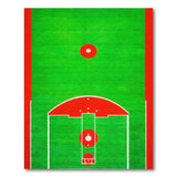 Baseball Field Green Turf Area Rug