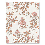 Blush Pink Terracotta Floral Vine Rug