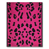 Bold Hot Pink Leopard Print Area Rug