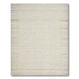 Cream Gold Diamond Trellis Area Rug