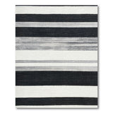 Bold Black White Striped No. 13 Area Rug