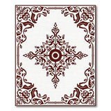 Traditional Persian Ornate Brown Floral Border Area Rug