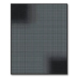 Modern Black White Halftone Geometric Rug