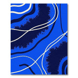 Wave Abstract Blue Wave Area Rug
