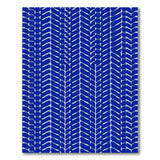 Navy Blue Tire Tread Geometric Area Rug
