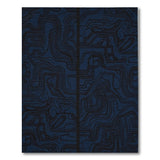 Geometric Modern Navy Geometric Abstract Area Rug