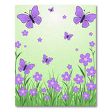 Purple Butterfly Meadow Area Rug