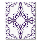 Purple Elegant Purple Floral Vintage Area Rug