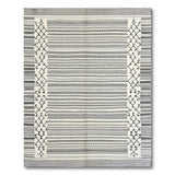 Geometric Modern Black and White Black White Geometric Stripe Area Rug