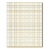 Geometric Modern Beige Gingham Check Area Rug