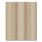 Brown and Tan Tan Beige Striped Woven Area Rug