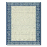 Blue Geometric Traditional Persian Area Rug