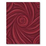 Abstract Area Red Red Swirl Abstract Area Rug