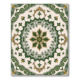 Traditional Persian Elegant Green Persian Medallion Area Rug