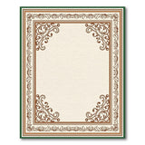 Ornate Floral Border Persian Area Rug
