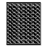 Geometric Modern Bold Black White Geometric Interlock Area Rug