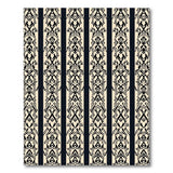 Heritage Tribal Black White Geometric Rug
