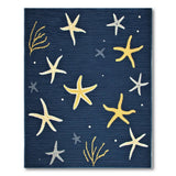 Navy Starfish Coastal Area Rug