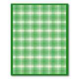 Geometric Modern Green Classic Green Gingham Checkered Area Rug