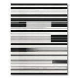 Bold Stripe Black and White Bold Black White Geometric Stripe Area Rug