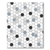 Modern Hexagonal Grey Area Rug