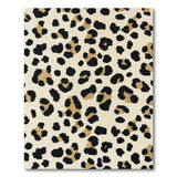 Multi-color and Patterns Cream Leopard Print Tufted Area Rug